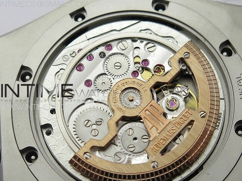 Royal Oak 41mm Complicated 26574 SS APSF 1:1 Best Edition Red Dial on SS Bracelet A5134 V2