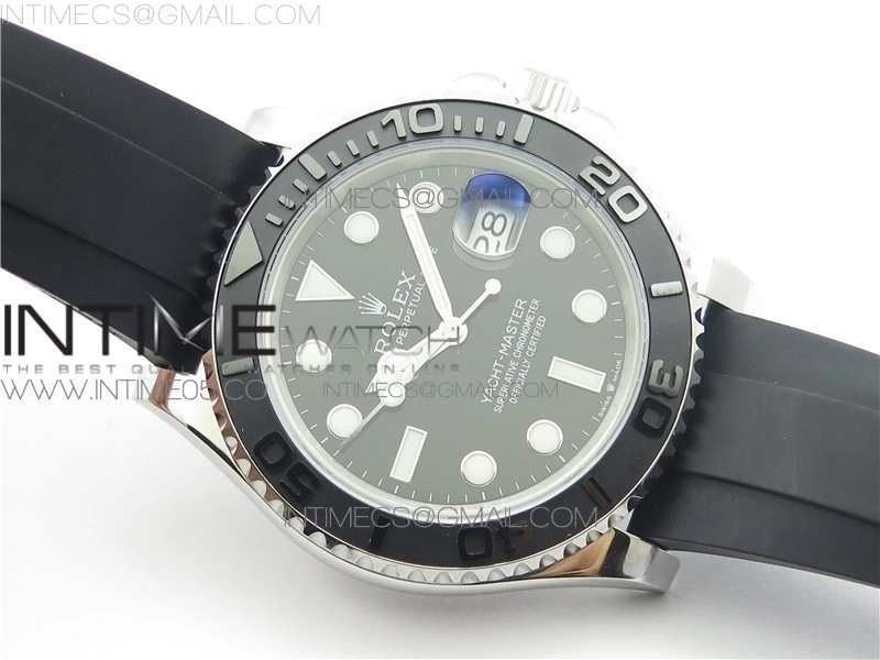 Yacht-Master 226659 42mm BP Maker Best Edition Black Ceramic Bezel on Oysterflex Rubber Strap A2824