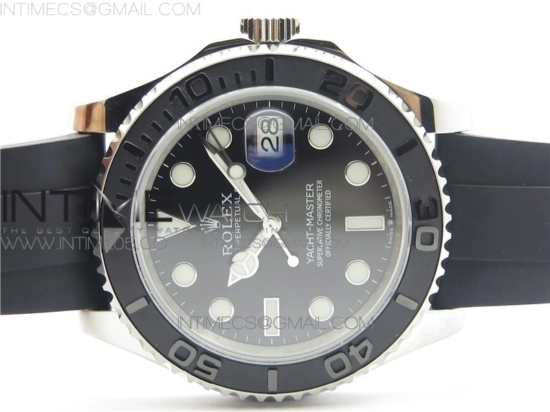 Yacht-Master 226659 42mm BP Maker Best Edition Black Ceramic Bezel on Oysterflex Rubber Strap A2824