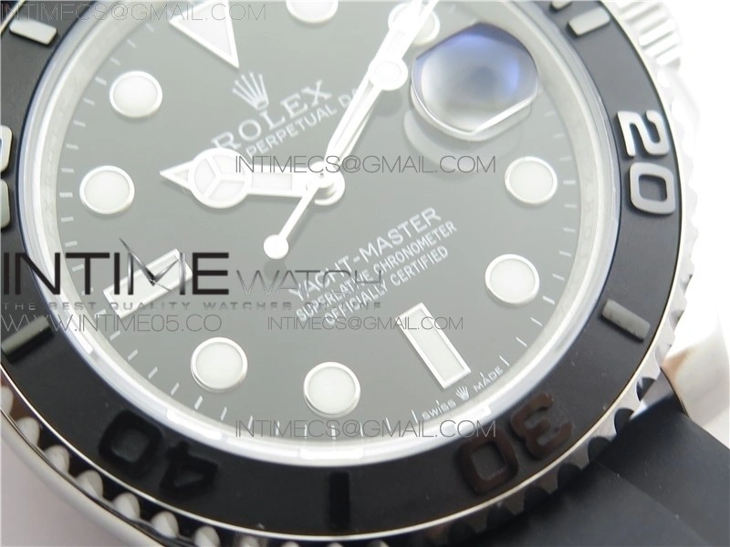 Yacht-Master 226659 42mm BP Maker Best Edition Black Ceramic Bezel on Oysterflex Rubber Strap A2824