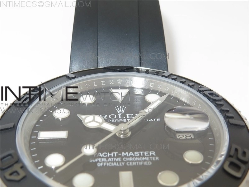 Yacht-Master 226659 42mm BP Maker Best Edition Black Ceramic Bezel on Oysterflex Rubber Strap A2824
