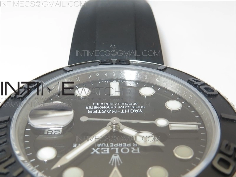 Yacht-Master 226659 42mm BP Maker Best Edition Black Ceramic Bezel on Oysterflex Rubber Strap A2824
