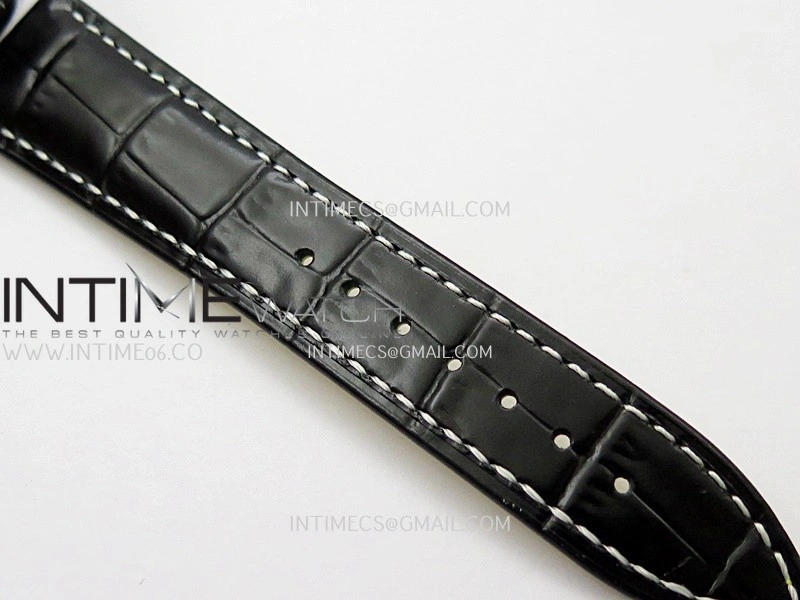 Navitimer B01 43mm SS B50 Best Edition Purple Dial White Subdial On Black Leather Strap A7750
