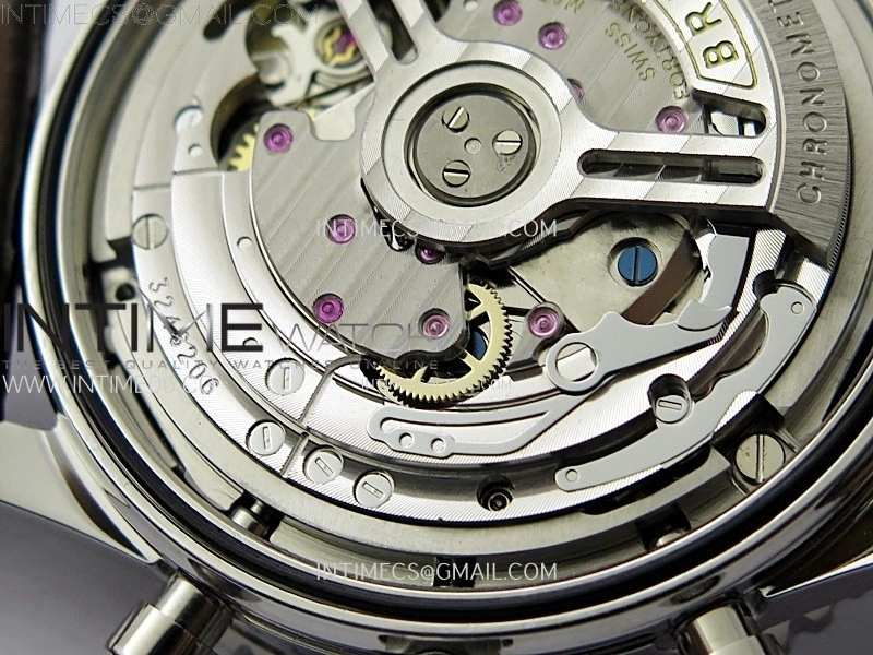 Navitimer B01 43mm SS B50 Best Edition Silver Dial Black Subdial On Brown Leather Strap A7750