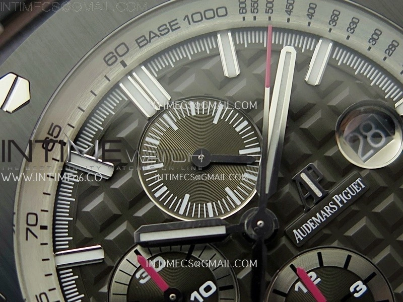 Royal Oak Offshore 44mm Black Ceramic SS TKF 1:1 Best Edition Gray Dial on Black Rubber Strap A3126