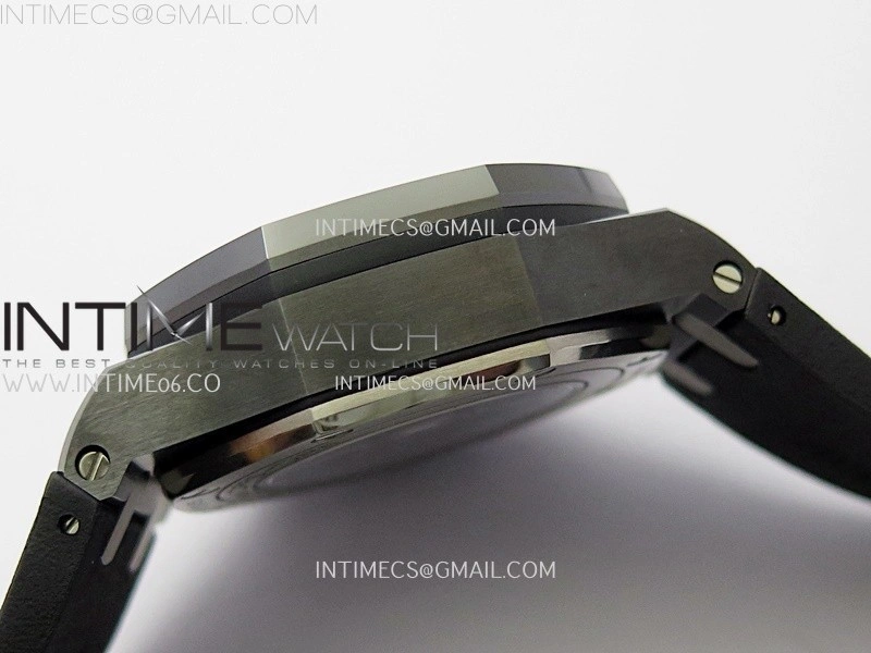 Royal Oak Offshore 44mm Black Ceramic SS TKF 1:1 Best Edition Gray Dial on Black Rubber Strap A3126