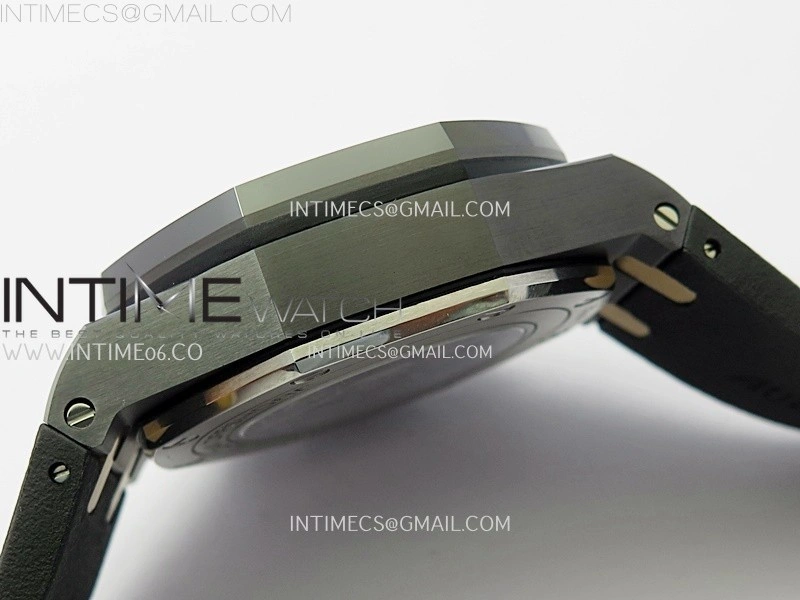 Royal Oak Offshore 44mm Black Ceramic TKF 1:1 Best Edition Black RG Dial on Black Rubber Strap A3126