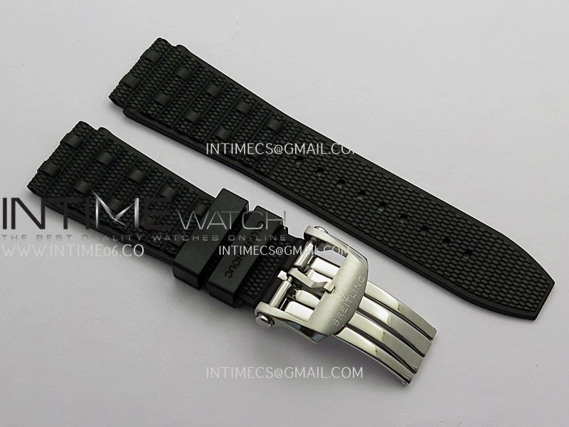 Chronomat B01 44mm SS TF 1:1 Best Edition Black Dial Pink Inner On SS Bracelet A7750 To Cal.01