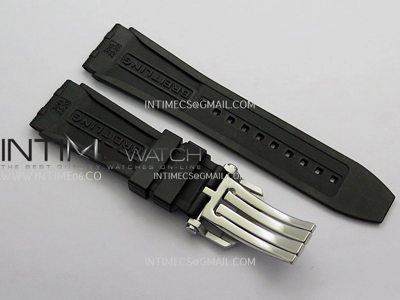 Chronomat B01 44mm SS TF 1:1 Best Edition Black Dial Pink Inner On SS Bracelet A7750 To Cal.01