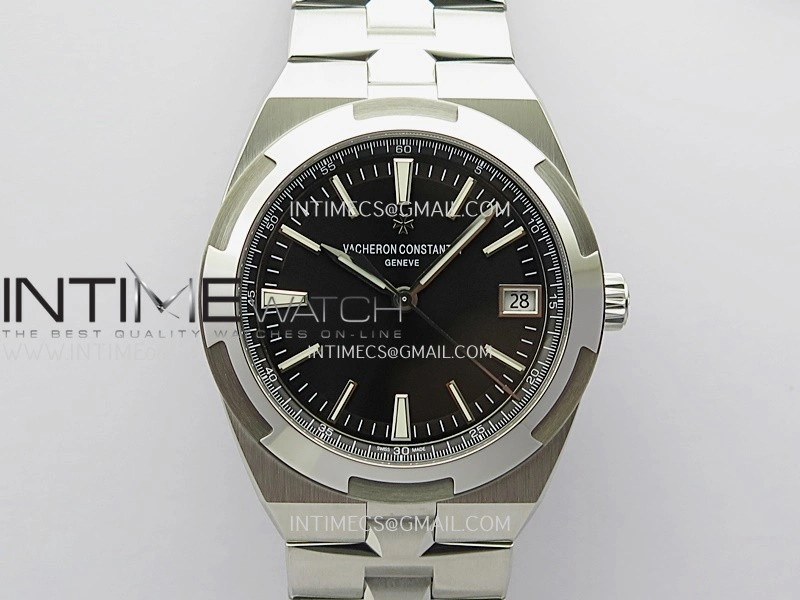 Overseas 4500V SS ZF 1:1 Best Edition Black Dial On SS Bracelet Asian Super Clone 5100 V2