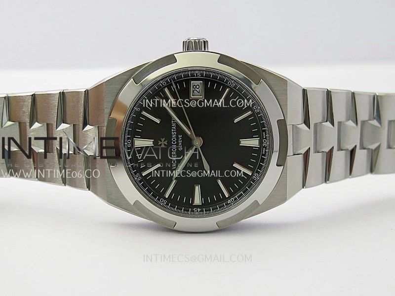 Overseas 4500V SS ZF 1:1 Best Edition Black Dial On SS Bracelet Asian Super Clone 5100 V2