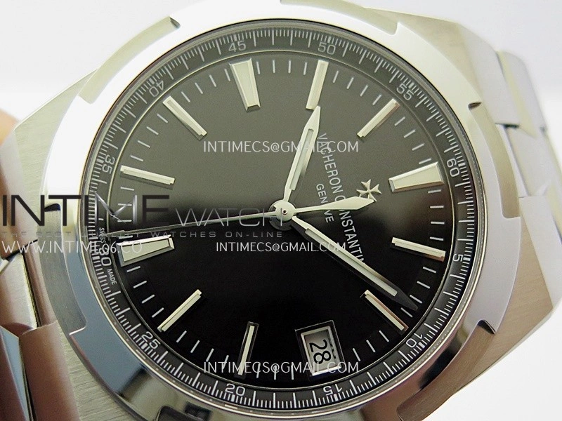 Overseas 4500V SS ZF 1:1 Best Edition Black Dial On SS Bracelet Asian Super Clone 5100 V2