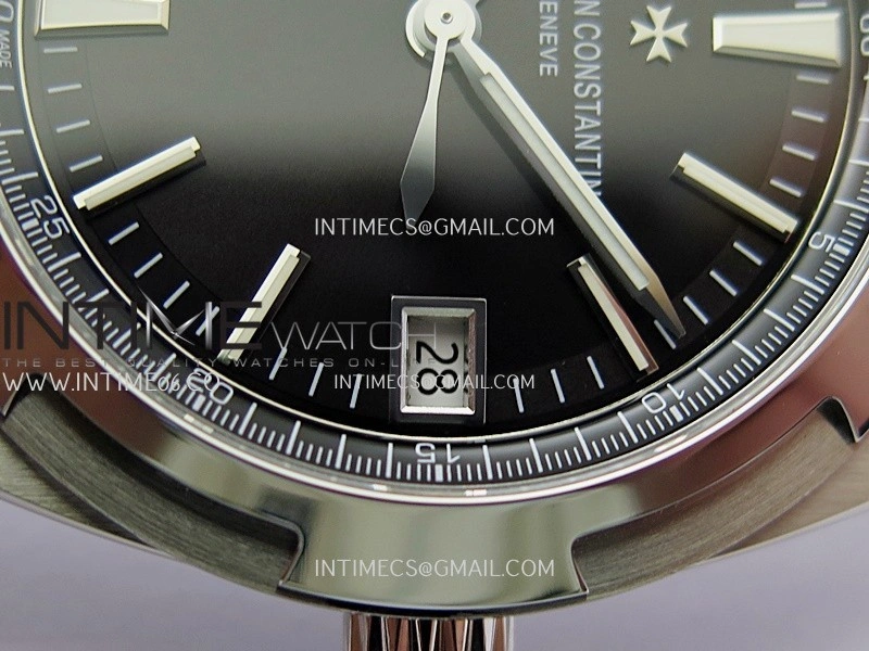 Overseas 4500V SS ZF 1:1 Best Edition Black Dial On SS Bracelet Asian Super Clone 5100 V2