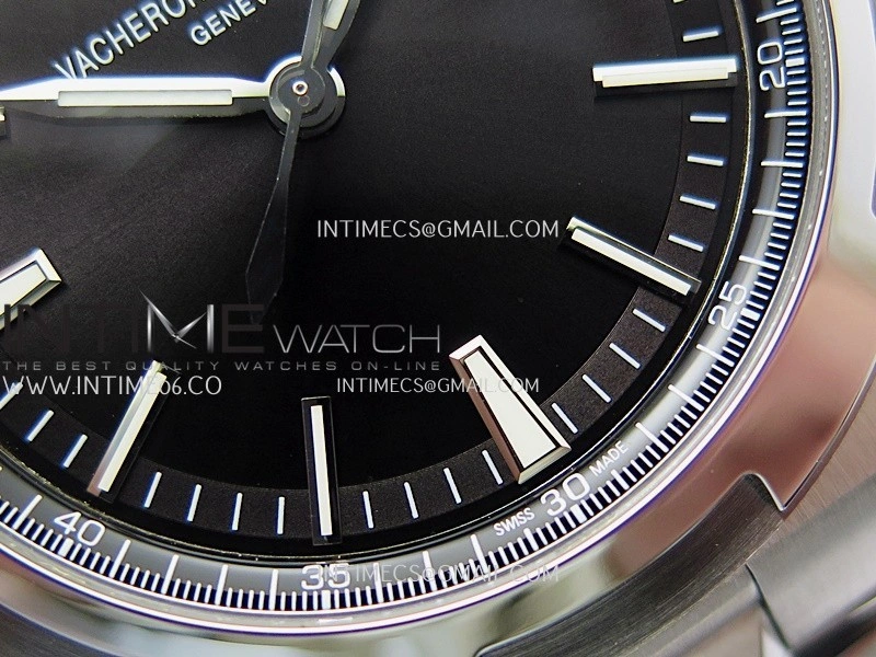 Overseas 4500V SS ZF 1:1 Best Edition Black Dial On SS Bracelet Asian Super Clone 5100 V2