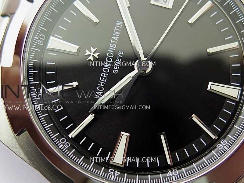 Overseas 4500V SS ZF 1:1 Best Edition Black Dial On SS Bracelet Asian Super Clone 5100 V2