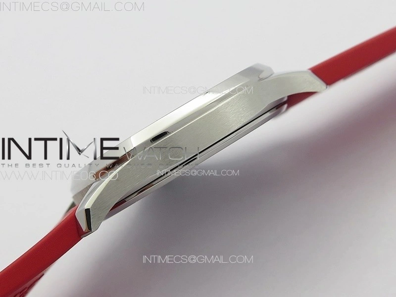 Aquanaut 5067A SS PPF 1:1 Best Edition Red Textured Dial on Red Rubber Strap RONDA Quartz