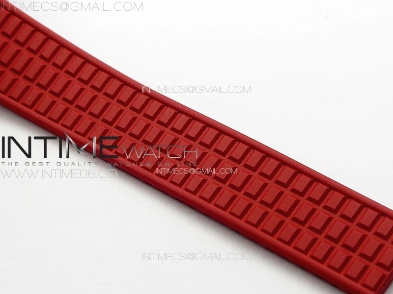 Aquanaut 5067A SS PPF 1:1 Best Edition Red Textured Dial on Red Rubber Strap RONDA Quartz