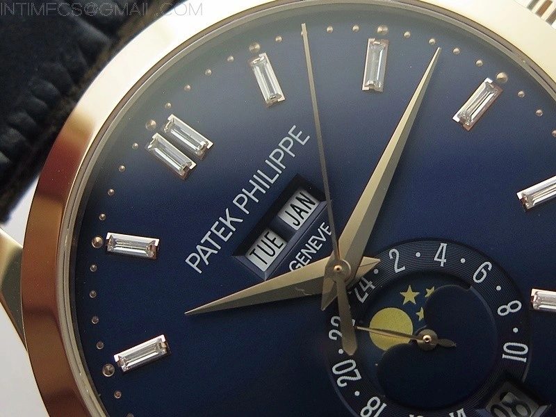 Annual Calendar Complications 5396 RG GRF Best Edition Blue dial T Crystal Markers on Blue leather strap A324