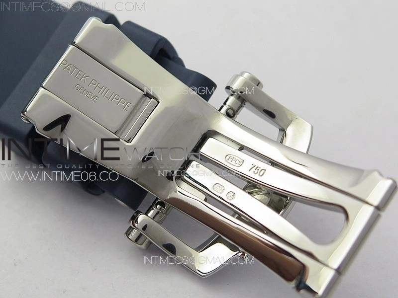 Nautilus 5726 Full Function SS PPF 1:1 Best Edition Blue Dial on Blue Rubber Strap PPF324