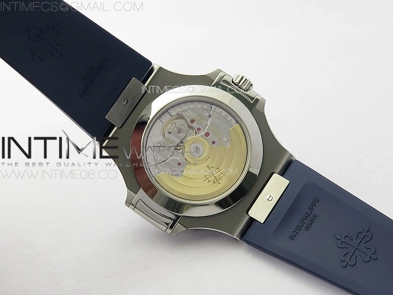 Nautilus 5726 Full Function SS PPF 1:1 Best Edition Blue Dial on Blue Rubber Strap PPF324