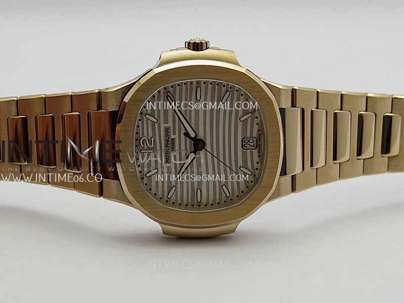 Nautilus 7118 Ladies RG DDF 1:1 Best Edition Silver Dial On RG Bracelet Super Clone DD324