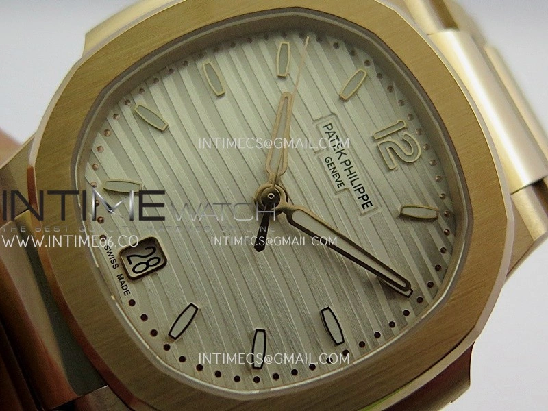 Nautilus 7118 Ladies RG DDF 1:1 Best Edition Silver Dial On RG Bracelet Super Clone DD324