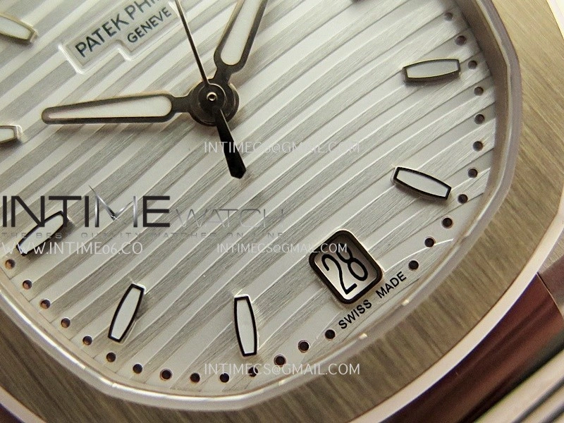 Nautilus 7118 Ladies RG DDF 1:1 Best Edition Silver Dial On RG Bracelet Super Clone DD324