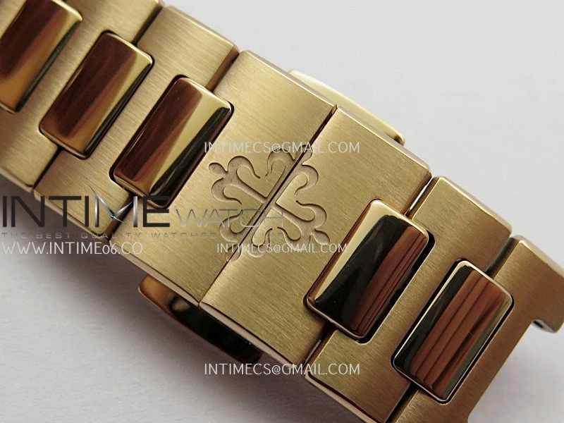 Nautilus 7118 Ladies RG DDF 1:1 Best Edition Silver Dial On RG Bracelet Super Clone DD324