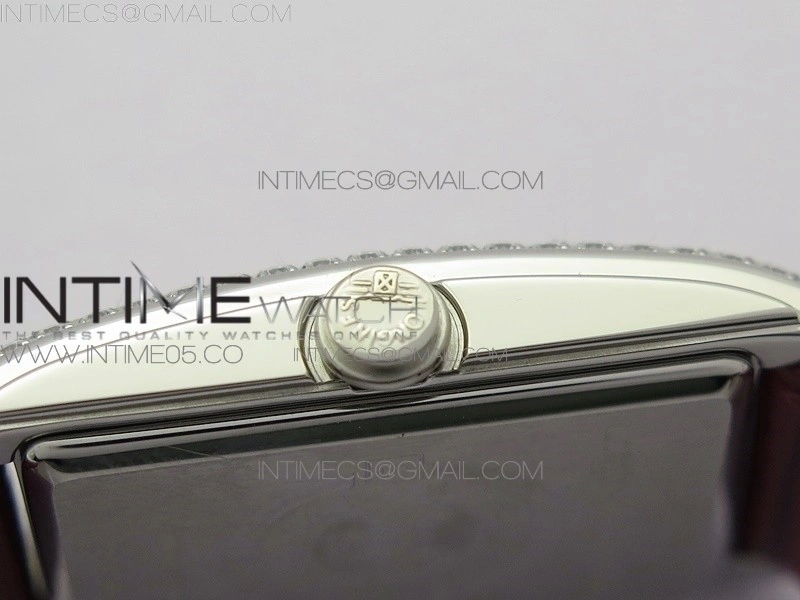 Doloevita SS Crystal Bezel 8848F 1:1 Best Edition Ivory White Textured Dial On Red Leather Strap Cal.L178.2