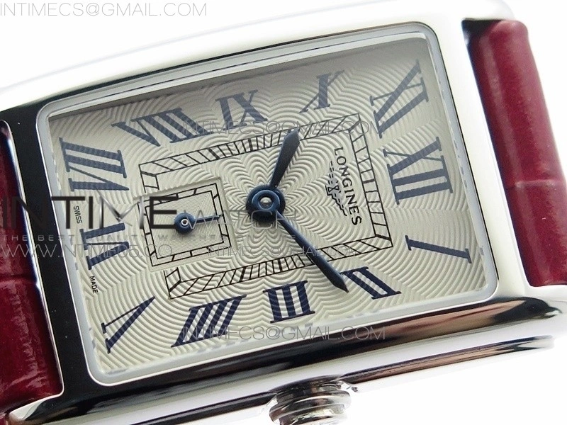 Doloevita SS 8848F 1:1 Best Edition Ivory White Textured Dial On Red Leather Strap Cal.L178.2
