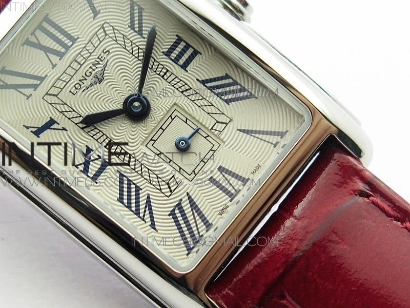 Doloevita SS 8848F 1:1 Best Edition Ivory White Textured Dial On Red Leather Strap Cal.L178.2