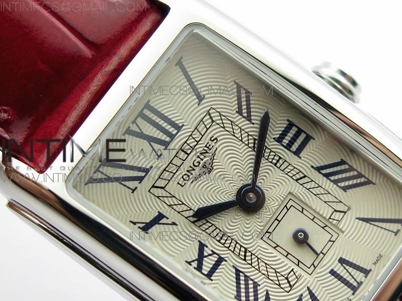 Doloevita SS 8848F 1:1 Best Edition Ivory White Textured Dial On Red Leather Strap Cal.L178.2