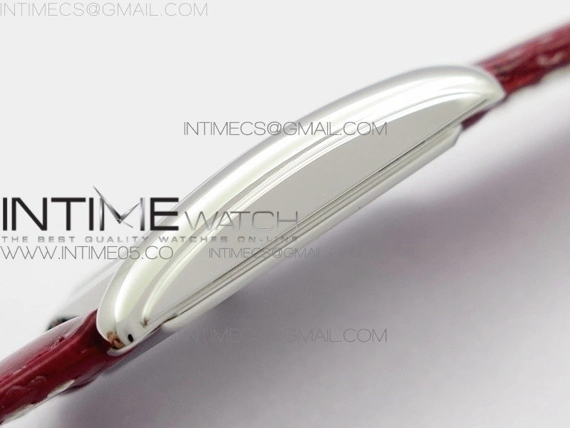 Doloevita SS 8848F 1:1 Best Edition Ivory White Textured Dial On Red Leather Strap Cal.L178.2
