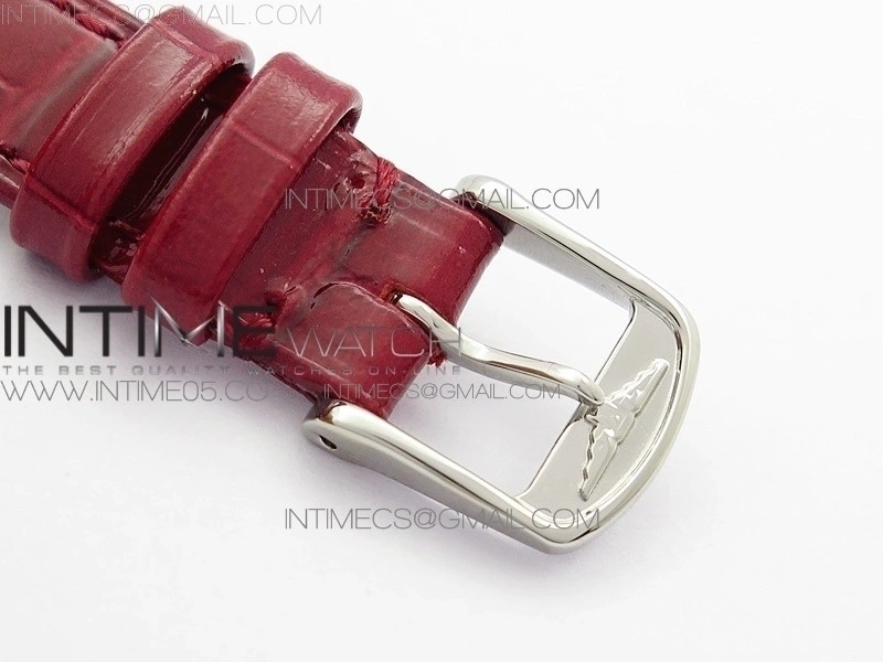 Doloevita SS 8848F 1:1 Best Edition Ivory White Textured Dial On Red Leather Strap Cal.L178.2