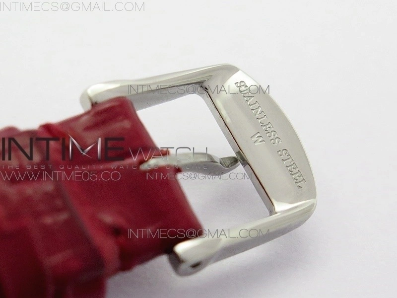 Doloevita SS 8848F 1:1 Best Edition Ivory White Textured Dial On Red Leather Strap Cal.L178.2