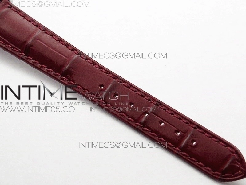 Doloevita SS 8848F 1:1 Best Edition Ivory White Textured Dial On Red Leather Strap Cal.L178.2