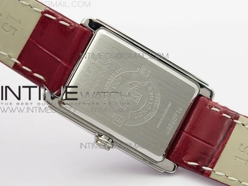 Doloevita SS 8848F 1:1 Best Edition Ivory White Textured Dial On Red Leather Strap Cal.L178.2