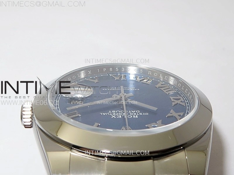 DateJust 41mm 126300 904 SS AR+F V2 1:1 Best Edition Blue Dial Roman Markers on Oyster Bracelet DD3235