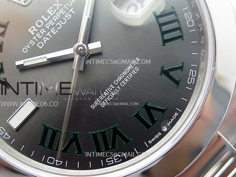 DateJust 41mm 126300 904 SS AR+F V2 1:1 Best Edition Gray Dial Roman Markers on Oyster Bracelet DD3235