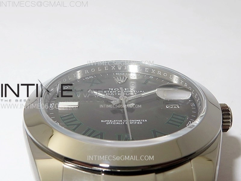DateJust 41mm 126300 904 SS AR+F V2 1:1 Best Edition Gray Dial Roman Markers on Oyster Bracelet DD3235