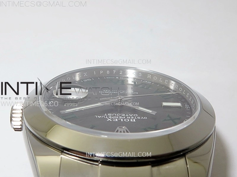 DateJust 41mm 126300 904 SS AR+F V2 1:1 Best Edition Gray Dial Roman Markers on Oyster Bracelet DD3235