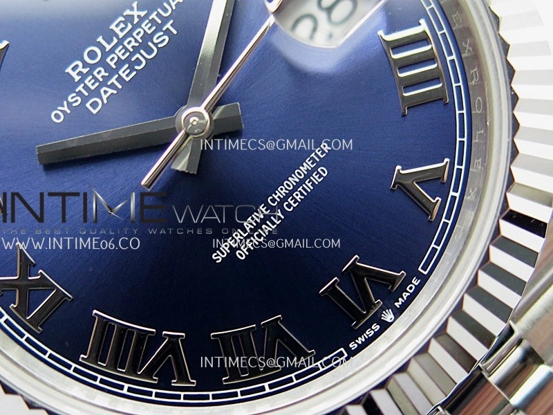DateJust 41mm 126334 904 SS QF V2 1:1 Best Edition Blue Dial Roman Markers On Jubilee Bracelet SH3235