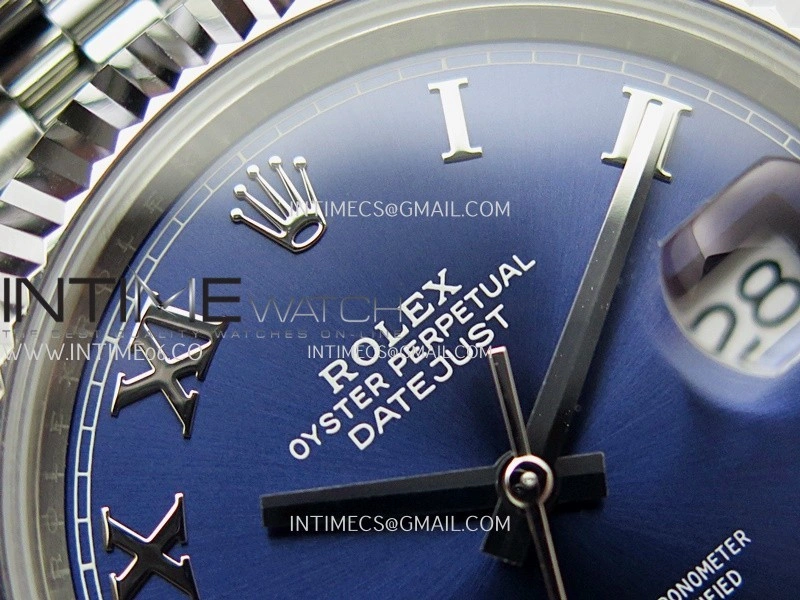 DateJust 41mm 126334 904 SS QF V2 1:1 Best Edition Blue Dial Roman Markers On Jubilee Bracelet SH3235