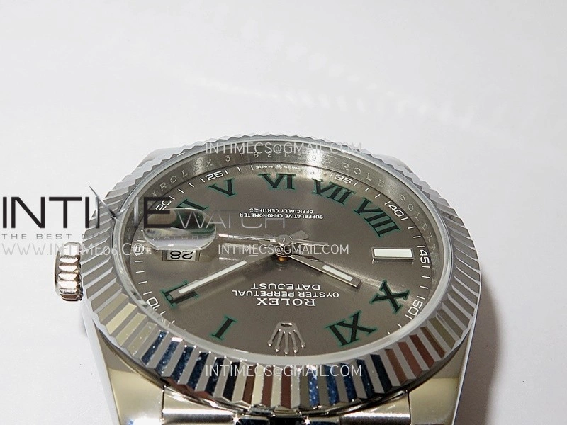 DateJust 41mm 126334 904 SS QF V2 1:1 Best Edition Gray Dial Roman Markers On Jubilee Bracelet SH3235