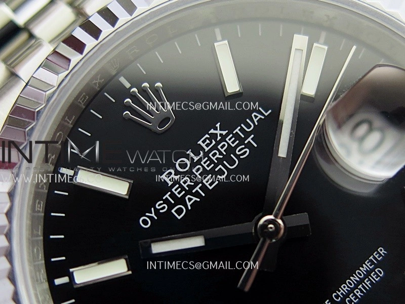 DateJust 36mm 126234 904 SS V2 QF 1:1 Best Edition Black Dial Stick Marker On Jubilee Bracelet SH3235