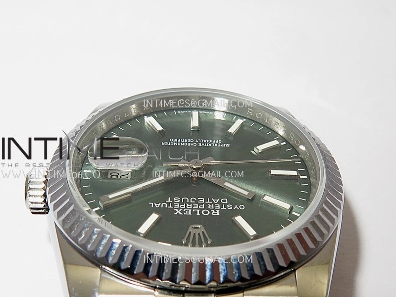 DateJust 36mm 126234 904 SS V2 QF 1:1 Best Edition Green Dial Stick Marker On Jubilee Bracelet SH3235
