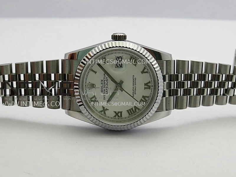DateJust 36mm 126234 904 SS V2 QF 1:1 Best Edition White Dial Roman Marker On Jubilee Bracelet SH3235