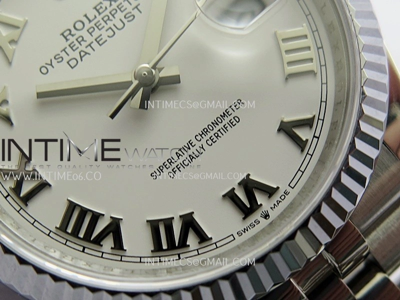 DateJust 36mm 126234 904 SS V2 QF 1:1 Best Edition White Dial Roman Marker On Jubilee Bracelet SH3235