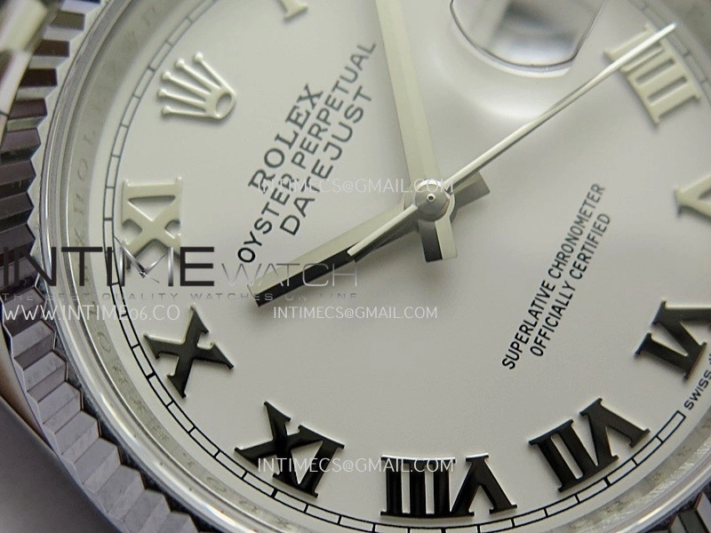 DateJust 36mm 126234 904 SS V2 QF 1:1 Best Edition White Dial Roman Marker On Jubilee Bracelet SH3235