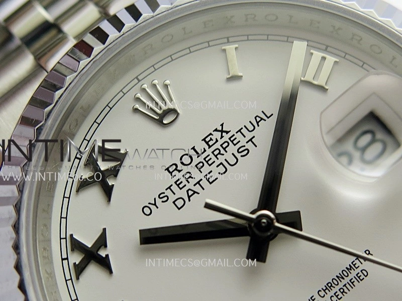 DateJust 36mm 126234 904 SS V2 QF 1:1 Best Edition White Dial Roman Marker On Jubilee Bracelet SH3235